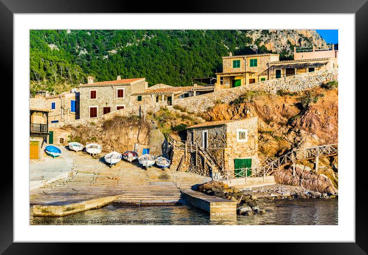 Port of Valldemossa on Majorca island Framed Mounted Print by Alex Winter