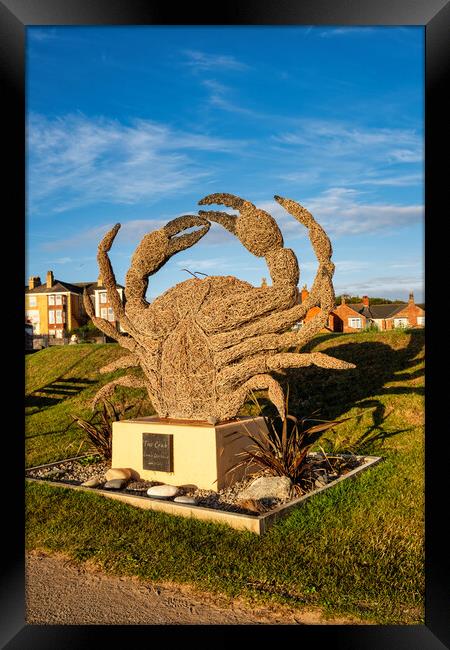 Withernsea Crab Framed Print by Steve Smith