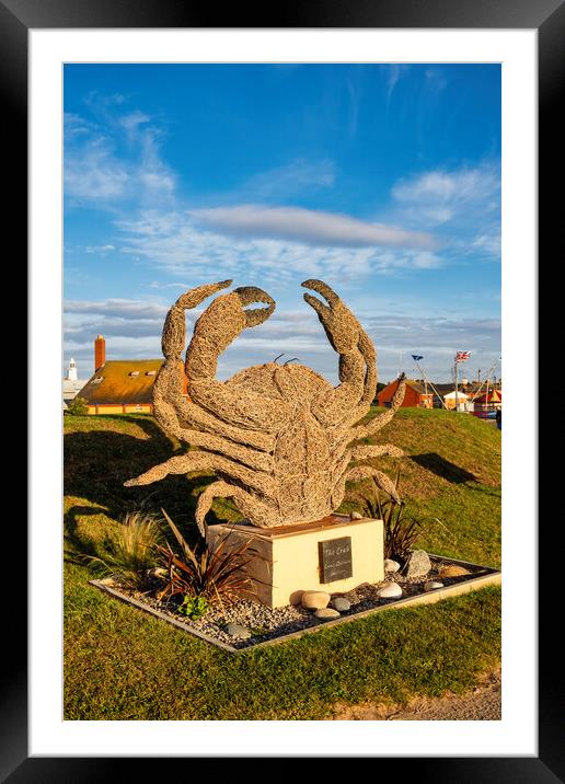 Withernsea Crab Framed Mounted Print by Steve Smith