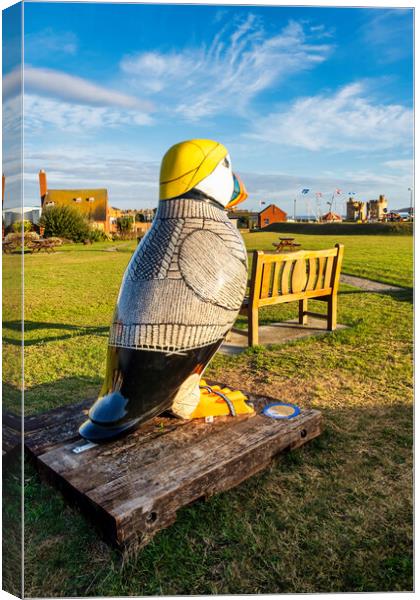 Withernsea Penguin Canvas Print by Steve Smith