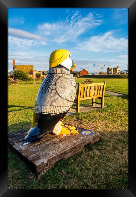 Withernsea Penguin Framed Print by Steve Smith