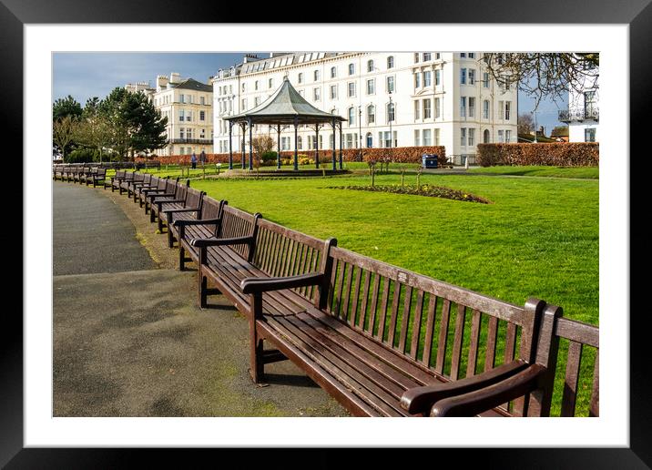 Crescent Gardens Filey Framed Mounted Print by Steve Smith