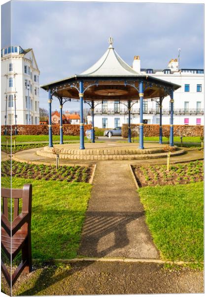 The Filey Bandstand Canvas Print by Steve Smith