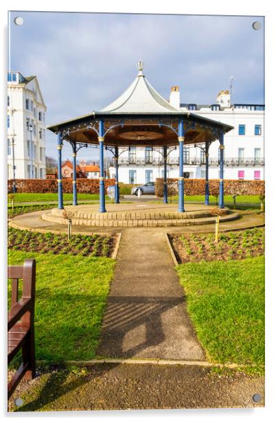 The Filey Bandstand Acrylic by Steve Smith