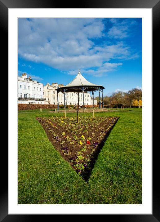 The Filey Bandstand Framed Mounted Print by Steve Smith