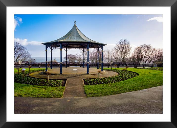 The Filey Bandstand Framed Mounted Print by Steve Smith