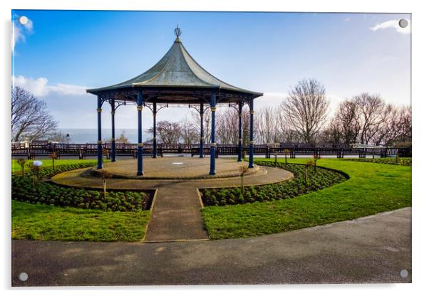 The Filey Bandstand Acrylic by Steve Smith