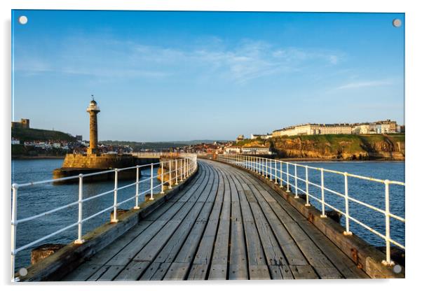 Whitby North Yorkshire Acrylic by Steve Smith