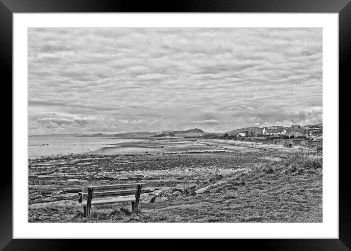 Seamill beach North Ayrshire. Framed Mounted Print by Allan Durward Photography