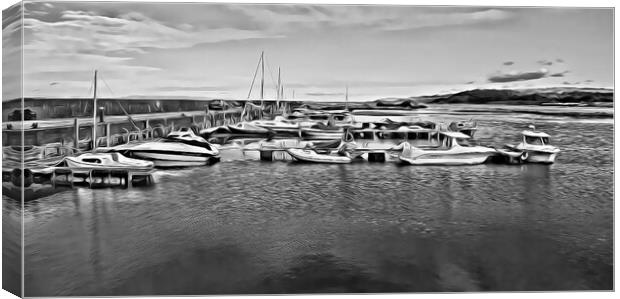 Maidens harbour South Ayrshire Canvas Print by Allan Durward Photography
