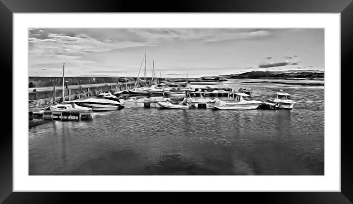 Maidens harbour South Ayrshire Framed Mounted Print by Allan Durward Photography