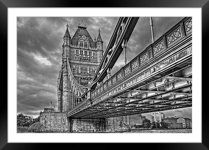 Tower Bridge - London Framed Mounted Print by Alice Gosling
