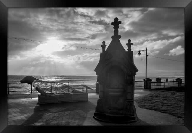 Filey Promenade Black and White Framed Print by Tim Hill