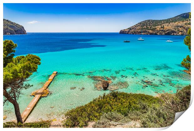 Camp de Mar Spain Majorca Balearic Islands Print by Alex Winter