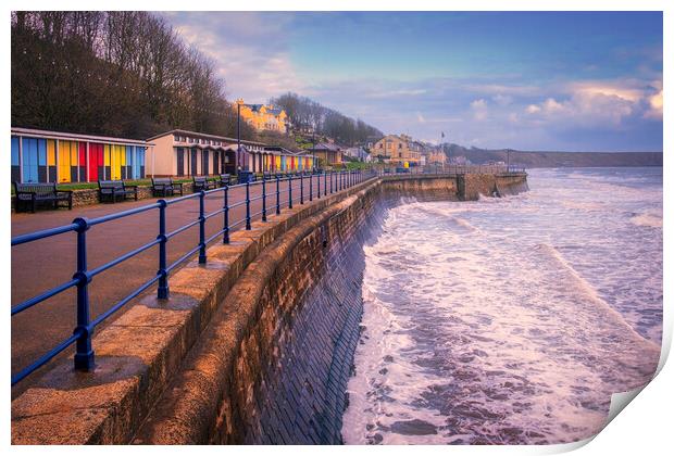 Filey Promenade Yorkshire Coast Print by Tim Hill