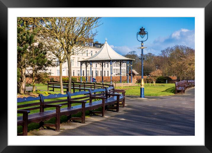 Filey Crescent Gardens Framed Mounted Print by Tim Hill