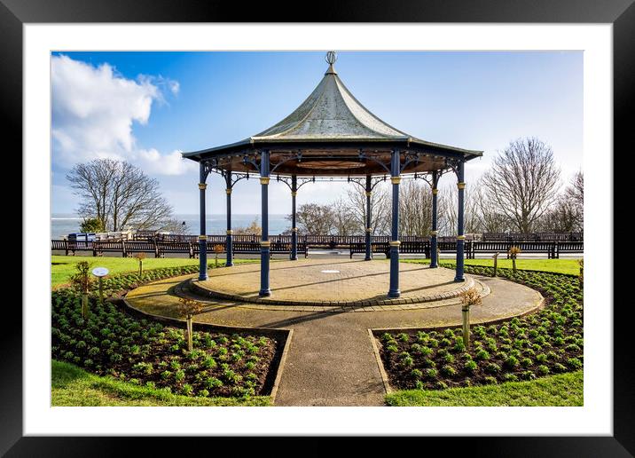 Filey Bandstand Framed Mounted Print by Tim Hill