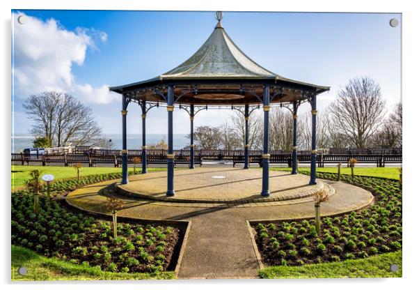 Filey Bandstand Acrylic by Tim Hill