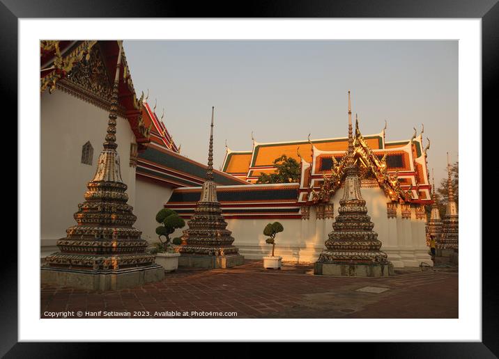 A fourth stupa group at Phra Chedi Rai in Wat Pho  Framed Mounted Print by Hanif Setiawan