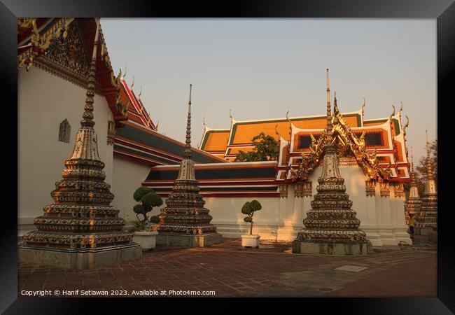 A fourth stupa group at Phra Chedi Rai in Wat Pho  Framed Print by Hanif Setiawan