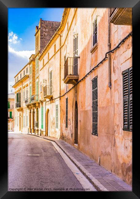 Santanyi on Majorca Framed Print by Alex Winter