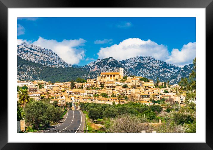 Idyllic view of Selva Framed Mounted Print by Alex Winter