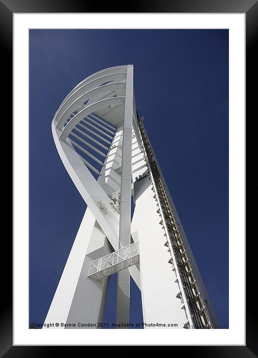 Spinnaker Tower Framed Mounted Print by Bernie Condon