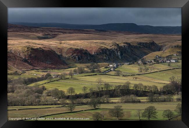 Bright Spot on Holwick Scar, Teesdale Framed Print by Richard Laidler