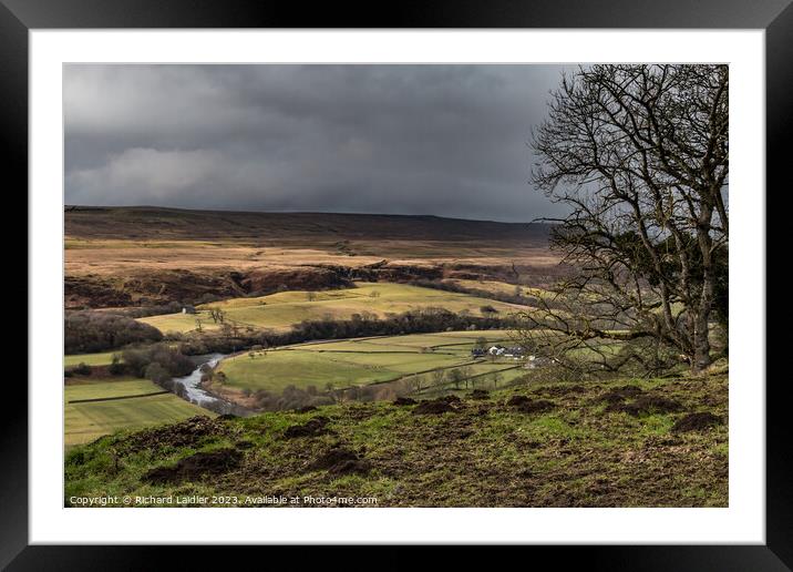 Bright Spot on Crossthwaite Scar, Teesdale Framed Mounted Print by Richard Laidler