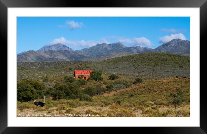 The red barn Framed Mounted Print by Adrian Turnbull-Kemp
