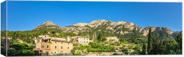 Panorama of Deia Canvas Print by Alex Winter