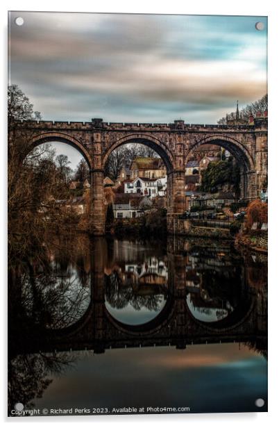 Early Morning in Knaresborough Acrylic by Richard Perks