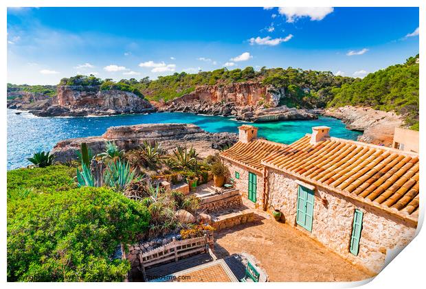 Cala S'Almunia, majorca Print by Alex Winter