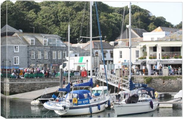 Padstow Harbour, Cornwall Canvas Print by Chris Yaxley