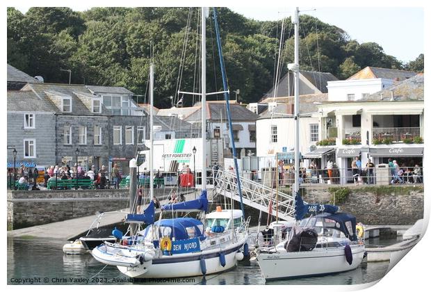 Padstow Harbour, Cornwall Print by Chris Yaxley
