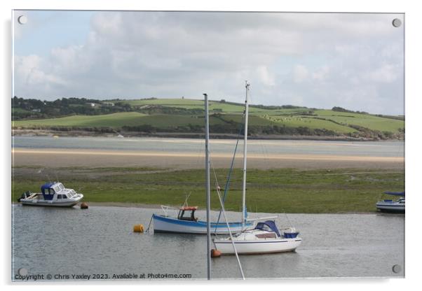 Camel Estuary, Padstow Acrylic by Chris Yaxley