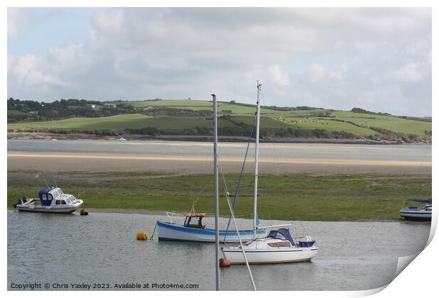 Camel Estuary, Padstow Print by Chris Yaxley