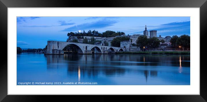 Le Pont d'Avignon  Framed Mounted Print by Michael Kemp