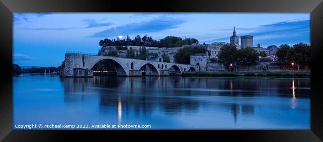 Le Pont d'Avignon  Framed Print by Michael Kemp