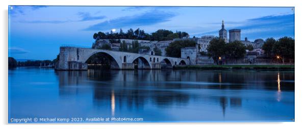 Le Pont d'Avignon  Acrylic by Michael Kemp