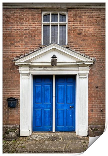 The Blue Entrance of History Print by Jeremy Sage