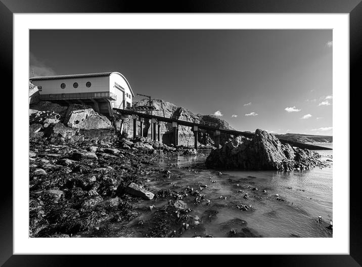 St Justinian's Lifeboat Station, Pembrokeshire. Framed Mounted Print by Colin Allen