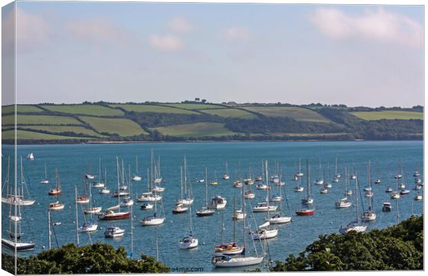 View over the Camel Estuary, Cornwall Canvas Print by Chris Yaxley