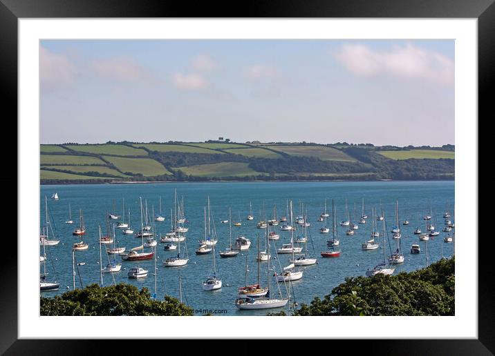 View over the Camel Estuary, Cornwall Framed Mounted Print by Chris Yaxley