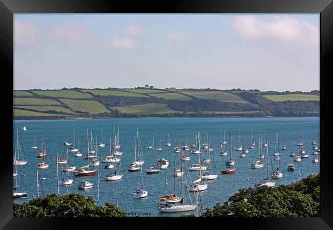 View over the Camel Estuary, Cornwall Framed Print by Chris Yaxley
