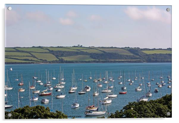 View over the Camel Estuary, Cornwall Acrylic by Chris Yaxley