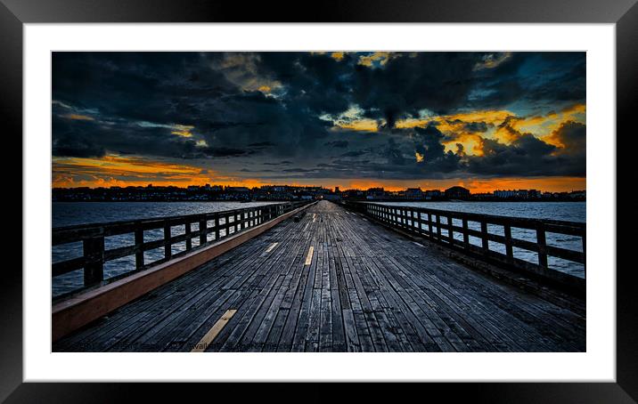 The Glowing Wooden Stretch Framed Mounted Print by Jeremy Sage
