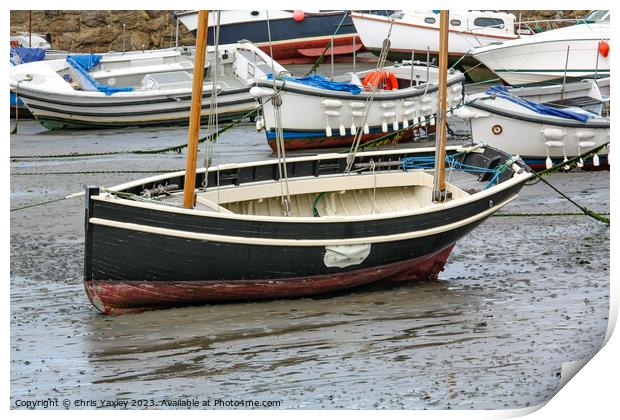 Cornish fishing boat Print by Chris Yaxley