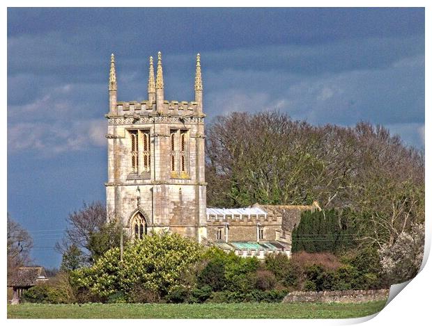 All Saints Church, Aldwincle, Northamptonshire Print by Martyn Arnold
