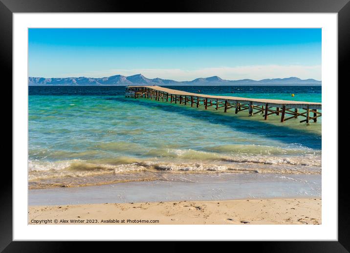 Alcudia on Mallorca Framed Mounted Print by Alex Winter